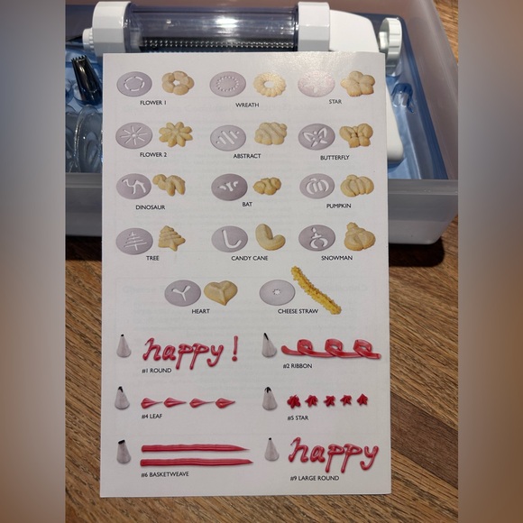 Kuhn Rikon Clear Cookie Press Set - Picture 2 of 4